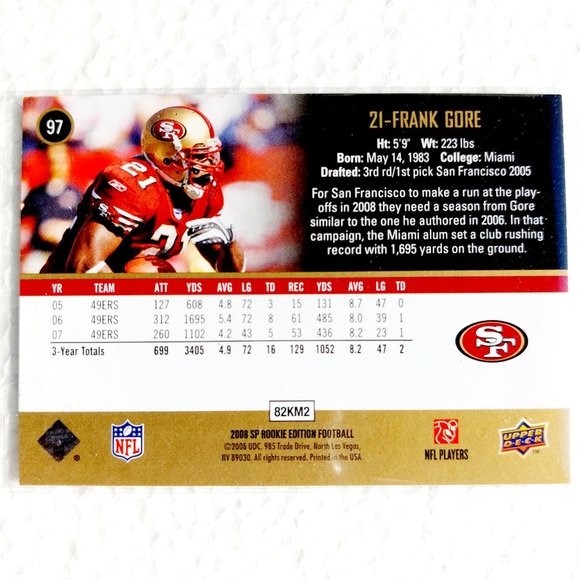 San Francisco 49ers 4 Card Lot - FTBL [28_15] - Picture 3 of 9